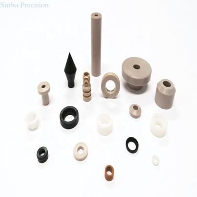 قطع الغيار البلاستيكية الصغيرة POM PEEK ISO9001 CNC قطع الدقة